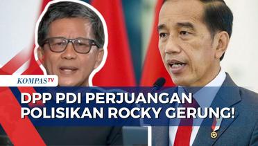 PDI Perjuangan Laporkan Rocky Gerung ke Bareskrim Polri soal Hina Presiden Jokowi