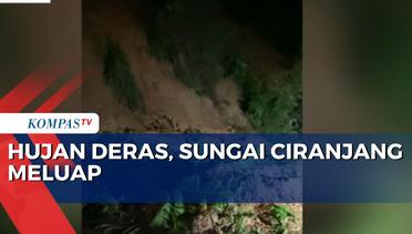 Hujan Lebat Guyur Kabupaten Cianjur: Sungai Ciranjang Meluap, Tebing 5 Meter Longsor!