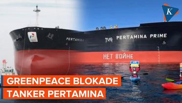 Greenpeace Blokade Kapal Tanker Milik Pertamina