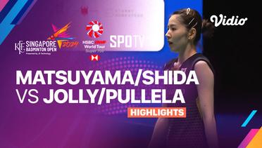 Nami Matsuyama/Chiharu Shida (JPN) vs Treesa Jolly/Gayatri Gopichand Pullela (IND) - Highlights | KFF Singapore Badminton Open 2024 - Women's Doubles