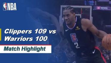 NBA I Match Highlight : Los Angeles Clippers 109 vs Golden State Warriors 100