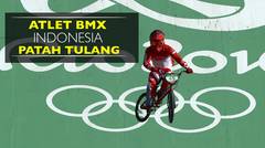 Atlet BMX Indonesia Patah Tulang di Olimpiade Rio 2016