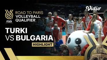 Match Highlights | Turki vs Bulgaria | Women's FIVB Road to Paris Volleyball Qualifier
