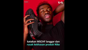 Nike Tuntut 'Sepatu Setan' Kolaborasi Rapper AS