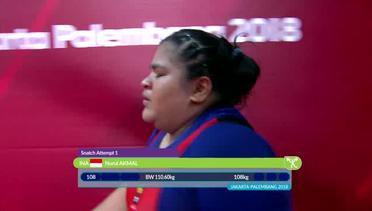 Full Match Angkat Besi Putri 108Kg Nurul Akmal  | Asian Games 2018
