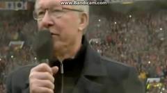 Sir alex ferguson retirement LAST speech Manchester united vs Swansea