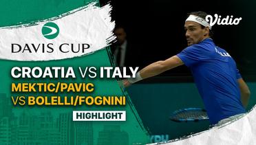Highlights | Grup A: Croatia vs Italy | Mektic/Pavic vs Bolelli/Fognini | Davis Cup 2022