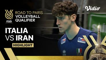 Italia vs Iran - Highlights | Men's FIVB Road to Paris Volleyball Qualifier