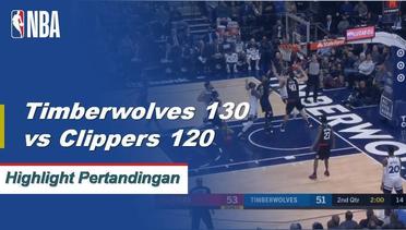 NBA I Cuplikan Pertandingan Timberwolves 130 vs Clippers 120