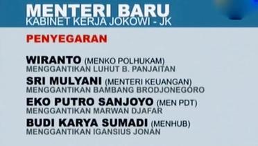Jokowi Lantik Menteri Baru hingga Penculik Ancam Eksekusi ABK WNI