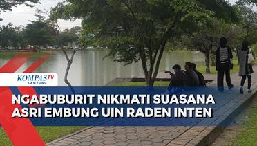 Ngabuburit Nikmati Suasana Asri Embung UIN Raden Inten Lampung