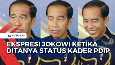 Presiden Jokowi Hemat Bicara saat Ditanya soal Status sebagai Kader PDIP: Terima Kasih