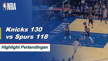 NBA I Cuplikan Pertandingan : Knicks 130 vs Spurs 118
