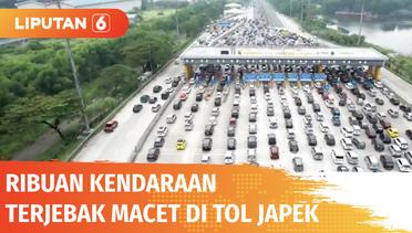 Live Report: Sepanjang Tol Jakarta-Cikampek, Ribuan Kendaraan Terjebak Macet | Liputan 6