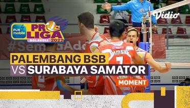 Moment | Palembang Bank Sumsel Babel vs Surabaya Bhayangkara Samator | PLN Mobile Proliga Putra 2022