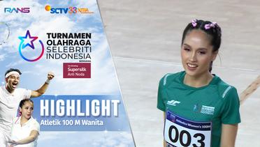 Highlights Atletik 100 M Wanita | Turnamen Olahraga Selebriti Indonesia