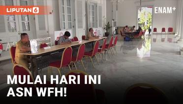Hari Pertama ASN WFH, Balai Kota Jakarta Sepi