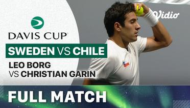 Full Match | Sweden (Leo Borg) vs Chile (Cristian Garin) | Davis Cup 2023