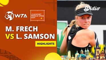 Semifinal: Magdalena Frech vs Laura Samson - Highlights | WTA Livesport Prague Open 2024