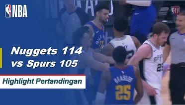 NBA I Cuplikan Pertandingan : Nuggets 114 vs Spurs 105
