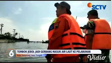 Polisi dan TNI Periksa Tanggul Jebol di Area Ujung Pelabuhan Tanjung Emas