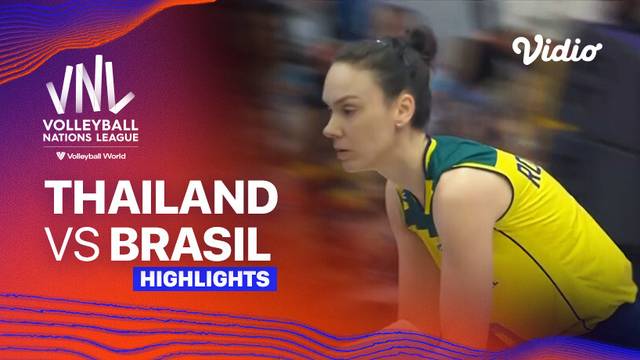 Quarterfinal: Thailand vs Brasil - Highlights | Women's Volleyball Nations League 2024