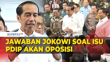 Jawaban Presiden Jokowi Ditanya soal Isu PDIP akan Oposisi Pasca Pilpres 2024