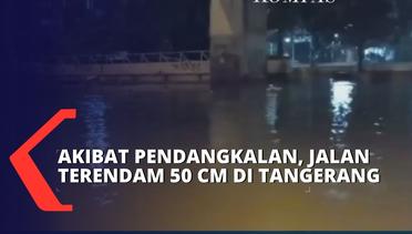 Banjir Setinggi 50 Cm Rendam Kolong Flyover Cibodas Tangerang