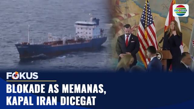 Kapal Iran Dicegat Militer AS di Teluk Oman | Fokus