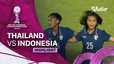 Highlight - Thailand vs Indonesia | AFF U-18 Women's Championship 2022