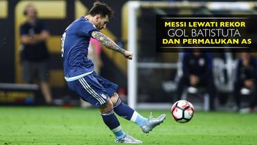 Messi Lewati Rekor Gol Batistuta, Argentina Permalukan AS 4-0