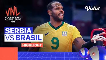 Match Highlights | Serbia vs Brasil | Men's Volleyball Nations League 2022