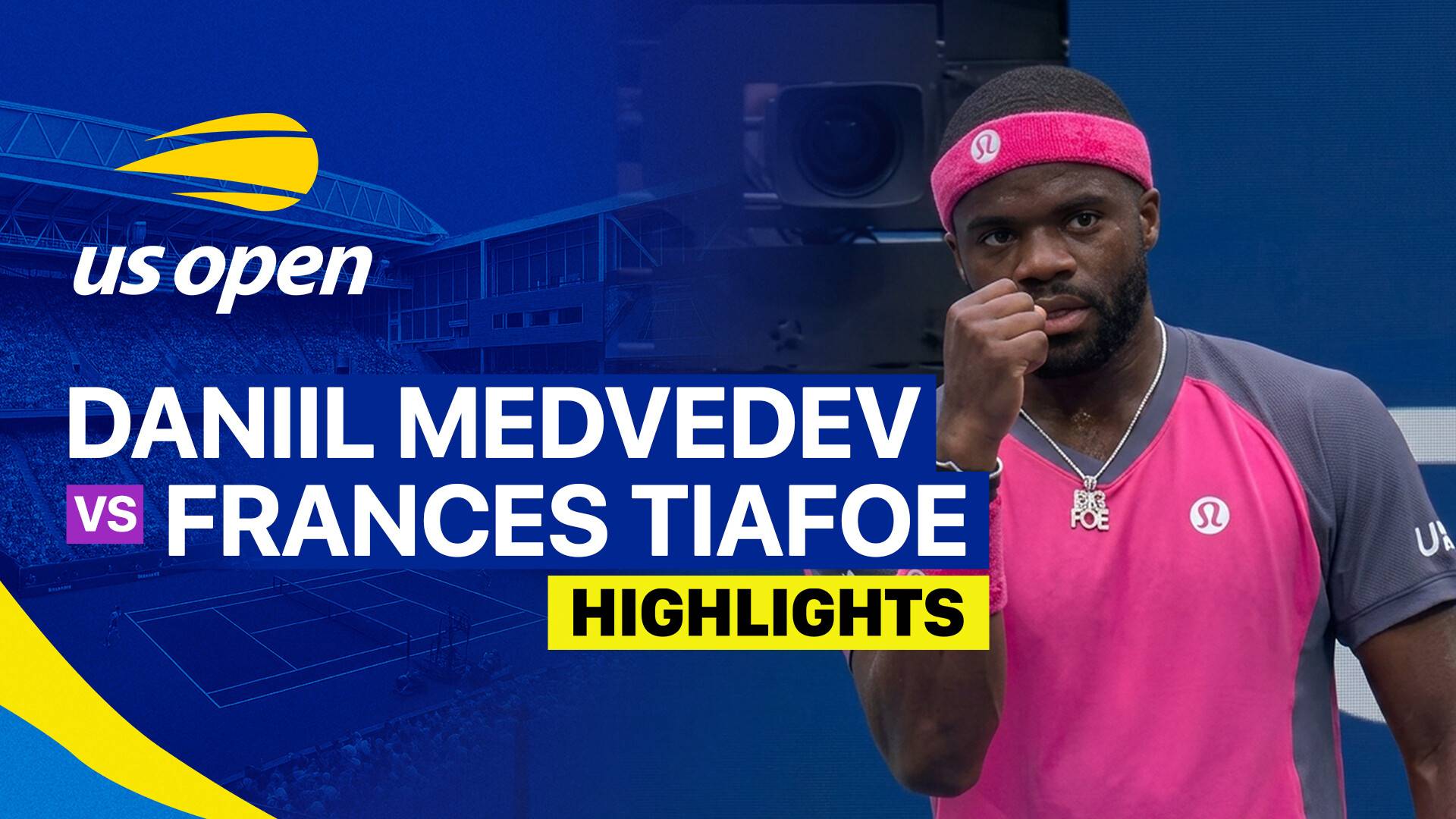 Daniil Medvedev vs Frances Tiafoe - Men's Singles Round og 16 | US Open Tennis Championships 2026