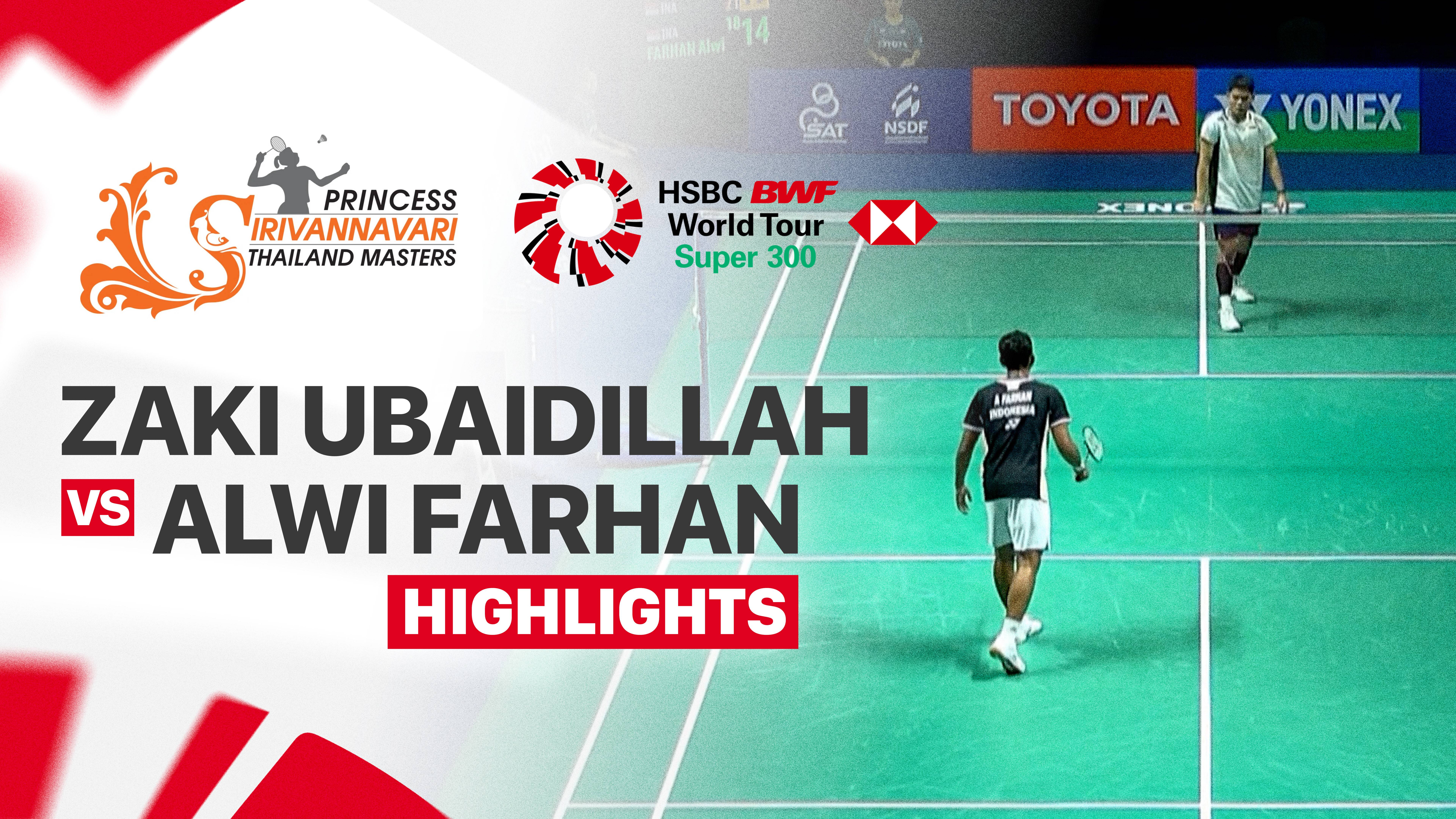 Moh. Zaki Ubaidillah (INA) vs Alwi Farhan (INA) - Men's Singles Semifinals | PRINCESS SIRIVANNAVARI Thailand Masters 2026