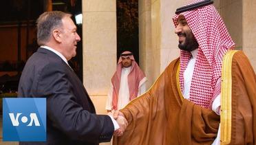 Pompeo Meets With Saudi Crown Prince Mohammed bin Salman