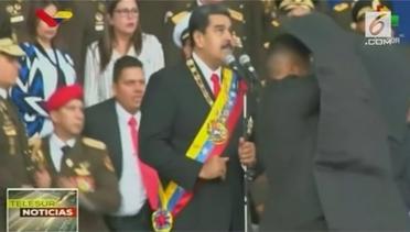 Detik-Detik Bom Meledak Saat Pidato Presiden Venezuela 