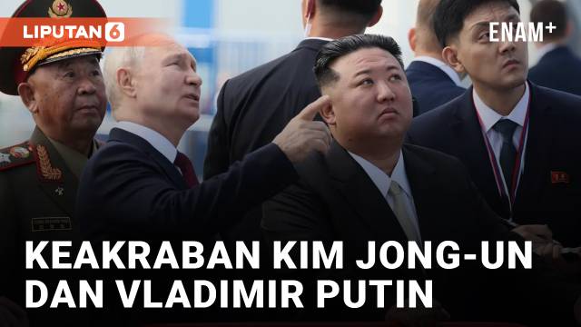 Kim Jong-un dan Vladimir Putin Pantau Pusat Antariksa Rusia