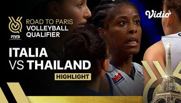 Match Highlights | Italia vs Thailand | Women's FIVB Road to Paris Volleyball Qualifier