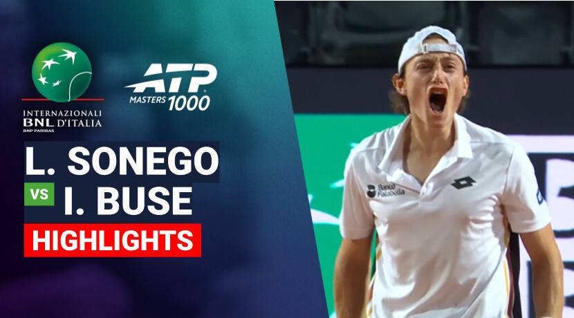 Lorenzo Sonego vs Ignacio Buse - Round 1 (Campo Centrale) | ATP 1000: Internazionali BNL d'Italia 2026