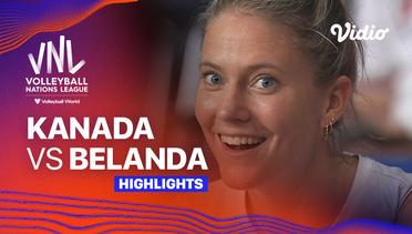 Kanada vs Belanda - Highlights | Women's Volleyball Nations League 2024