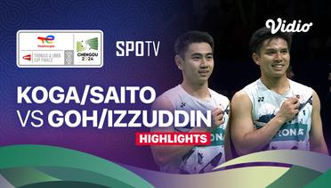 Akira Koga/Taichi Saito (JPN) vs Goh Sze Fei/Nur Izzuddin (MAS) - Highlights | Thomas Cup Chengdu 2024 - Men's Doubles