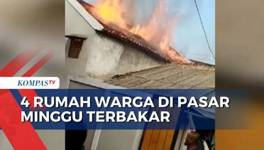 Diduga Korsleting Listrik, 4 Rumah Warga di Pasar Minggu Jaksel Ludes Terbakar