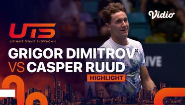 Highlights | G-Unit (Grigor Dimitrov) vs The Ice Man (Casper Ruud) | Ultimate Tennis Showdown 2023