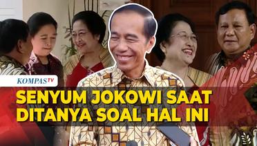 Gestur Jokowi Saat Ditanya Ikut Mendorong Pertemuan Megawati-Prabowo