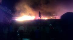 Detik-detik Kebakaran Pasar Kertosono
