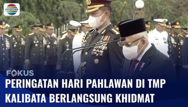 Wapres Ma’ruf Amin Pimpin Upacara Peringatan Hari Pahlawan di TMP Kalibata | Fokus