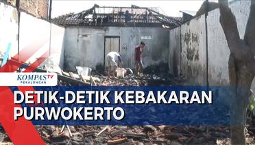 Kebakaran Hebat di Desa Purwokerto, 4 Rumah Ludes Terbakar