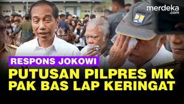 Keras! Respons Jokowi Soal Putusan Pilpres MK, Menteri Basuki di Belakang Lap Keringat