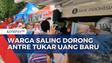 Antrean Tukar Uang Baru Berujung Saling Dorong di Cirebon, Ini Penyebabnya