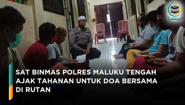 Binmas Polres Maluku Tengah Ajak Tahanan untuk Doa Bersama di Rutan